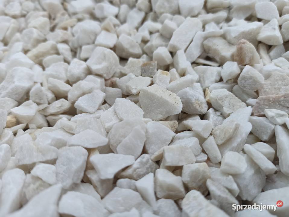 Grys Biała Marianna biały kamień ogrodowy Grys Łódź
