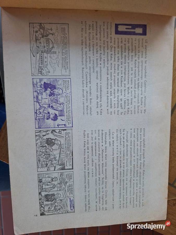 Komiks Kajtek i Koko w kosmosie 1974 2x pierwsze