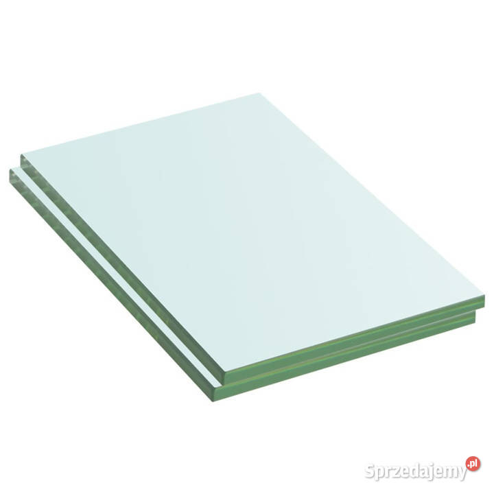 Półki 2 panel bezbarwnego szkła 20 x 12 Warszawa
