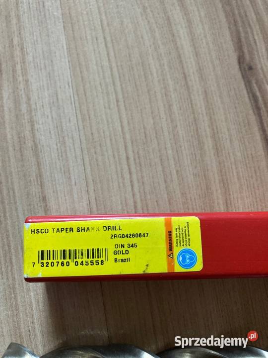 Wiertło HSCo DORMER DIN 345 A730 fi 195 FV łódzkie Czarnożyły