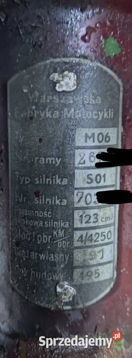 Rama WFM 19551956 zdrowa okrągła puszka bez Herby