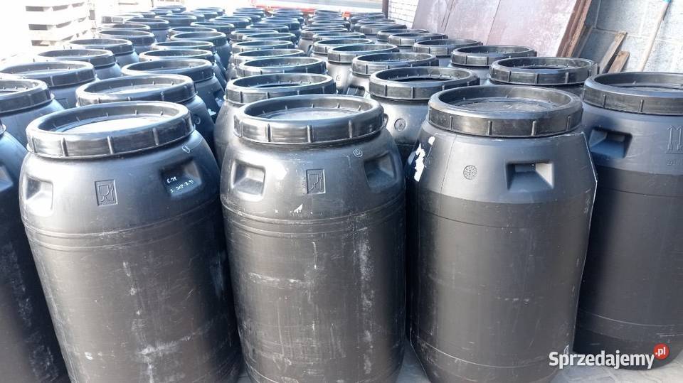 NAJWIEKSZE BECZKI 250 litrów spożywce plastikowe