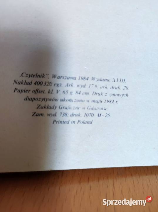 Przedwiośnie Stefan Żeromski 1984 Rok wydania 1984