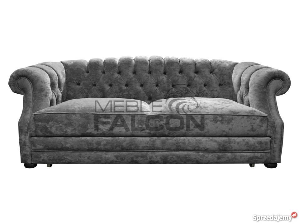 Pikowana sofa chesterfield Melford f spania Warszawa