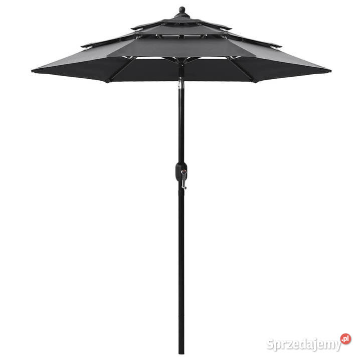 3poziomowy parasol na aluminiowym słupku mazowieckie Warszawa