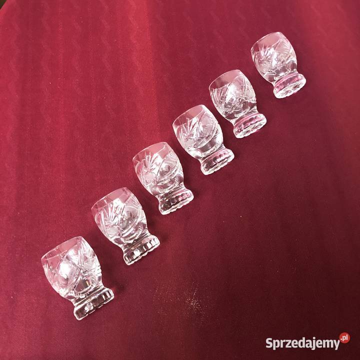 Kryształ karafka 6 kieliszków PRL Vinatage lata małopolskie Kraków