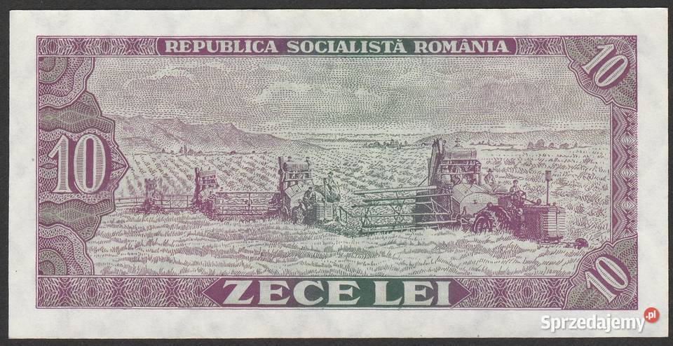 RUMUNIA 10 LEI 1966 UNC