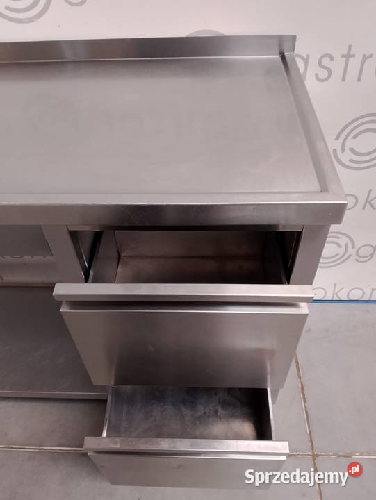 Stół ze zlewemL i blokiem 2 szuflad 130x50x85 Wrocław sprzedam