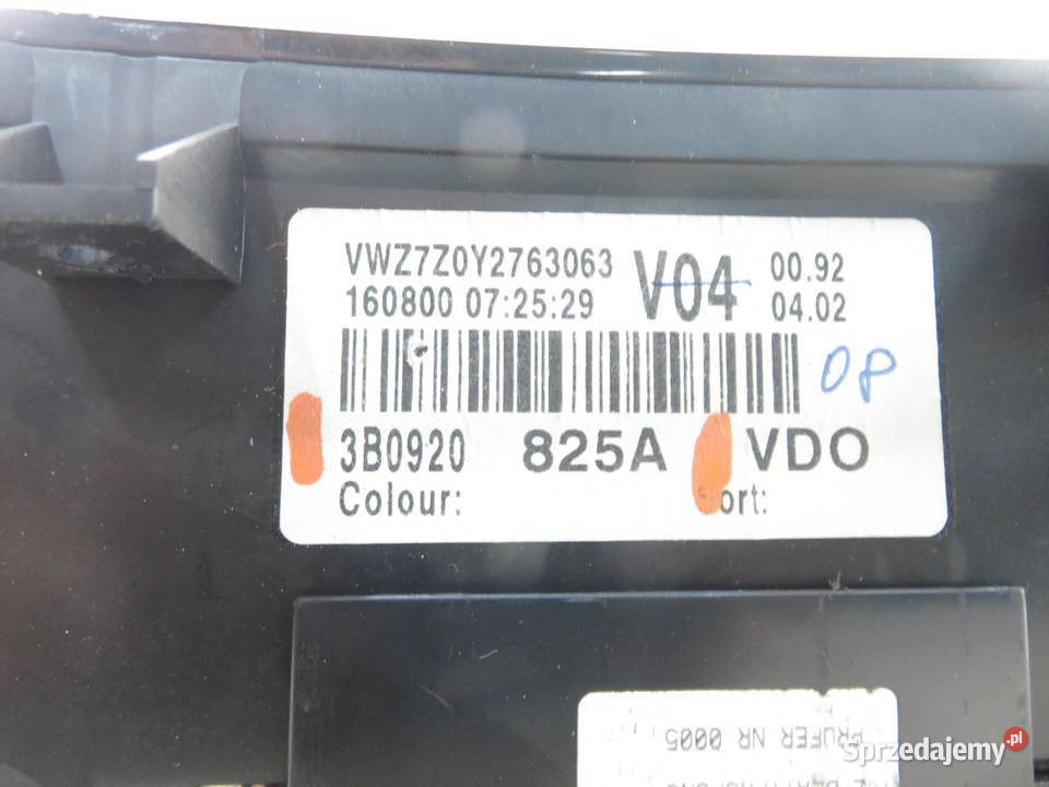LICZNIK VW PASSAT B5 FL 3B3 19 TDI PD 130 AVF małopolskie