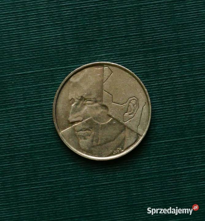 BELGIA 5 franków 1987r Napis francusku BELGIQUE Gliwice