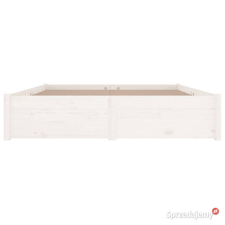 Rama łóżka z szufladami biała 180x200 WM3103529