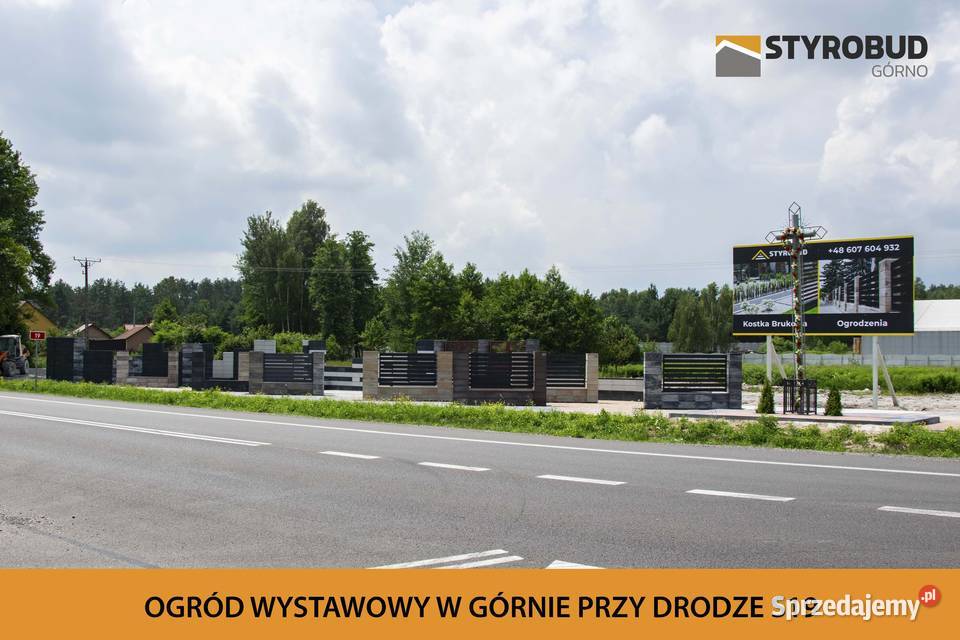 Ogrodzenie pustak ogrodzeniowy gładki Górno