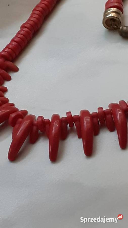 Naszyjnik z korala antykwarycznego Zegarki i Biżuteria Siedlce