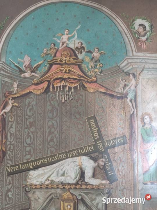 Litografia przedwojnie Kalwaria