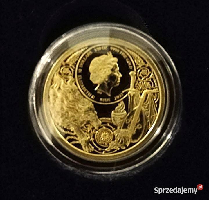 WIEDŹMIN WITCHER Złota moneta MIECZ Opole