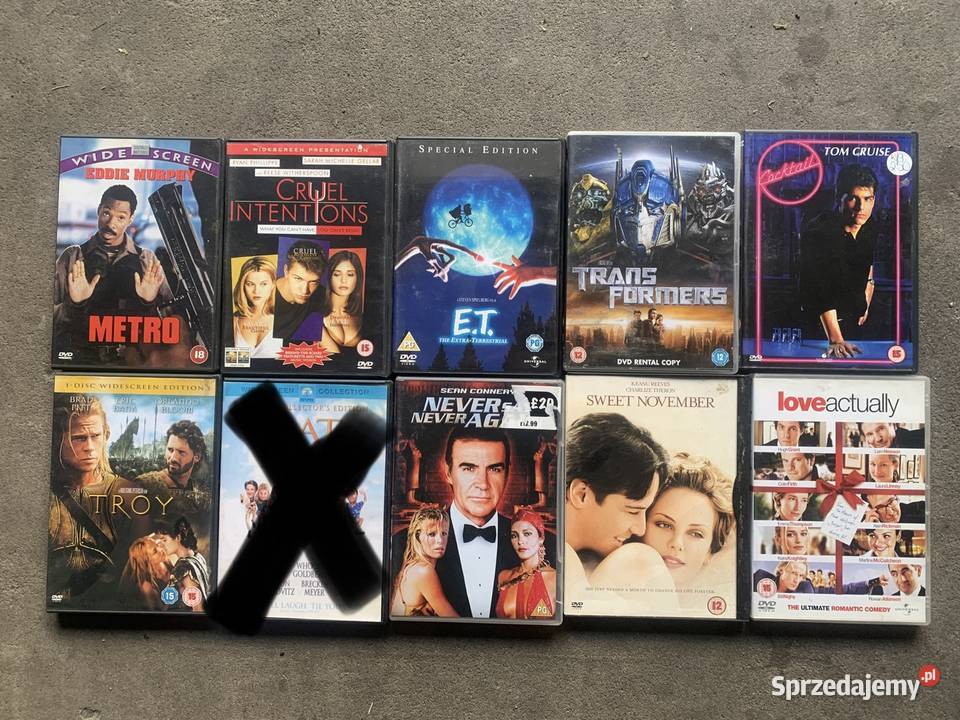 Plyty DVD z filmami z lat 90 tych i nowsze