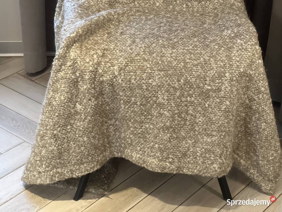 Koc IKEA STOCKHOLM pled beżowy 130x170 beżowy Łódź