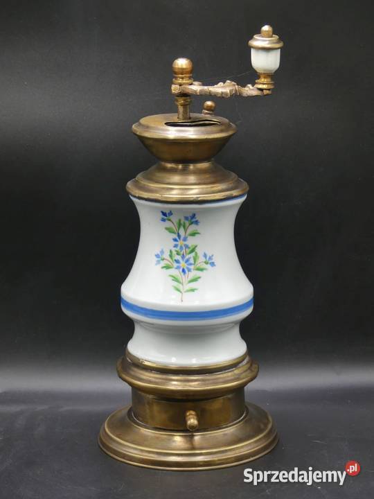 Duży niespotykany młynek do kawy sygnowany