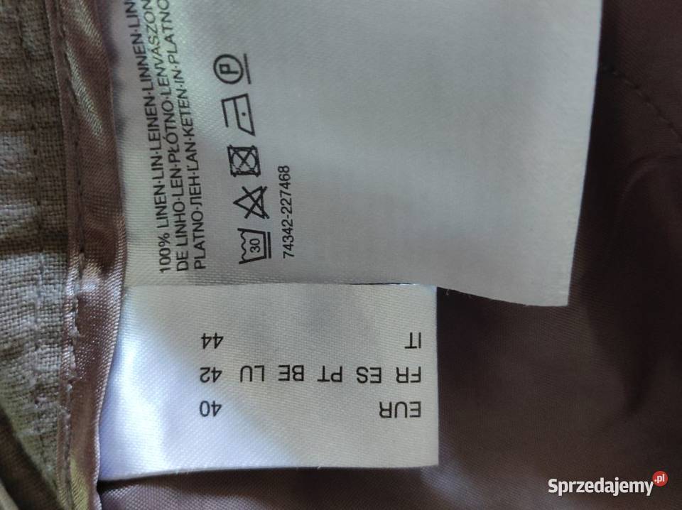 eleganckie wyjściowe letnie spodnie lniane Kielce