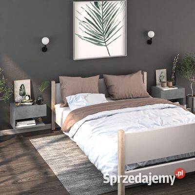 vidaXL Wiszące szafki nocne 2 szarość Nocne Warszawa