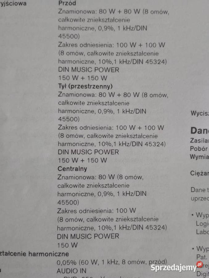 AIWA AVNW50 amplituner kinopierwszy właściciel Piasek