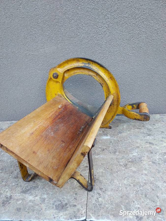 Stara krajalnica gilotyna do chleba ziół Raadvad