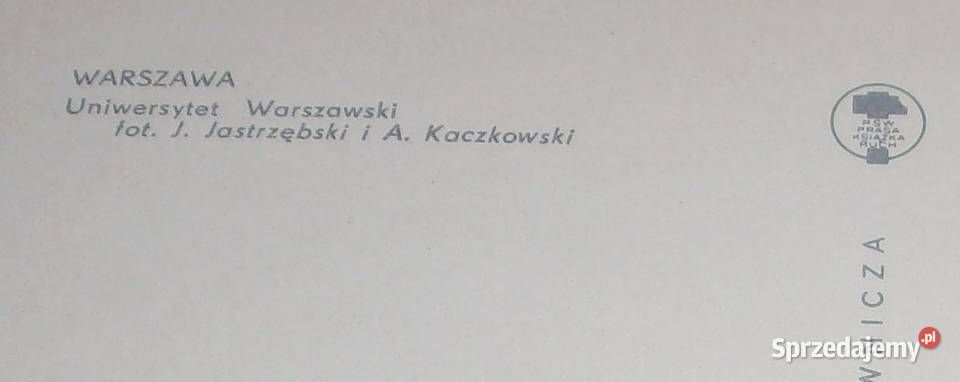 Warszawa na pocztówce z lat siedemdziesiątych