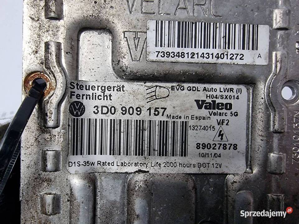 PRZETWORNICA VOLKSWAGEN PHAETON 3D0909157 osobowe Pozostałe kujawsko-pomorskie Lipno
