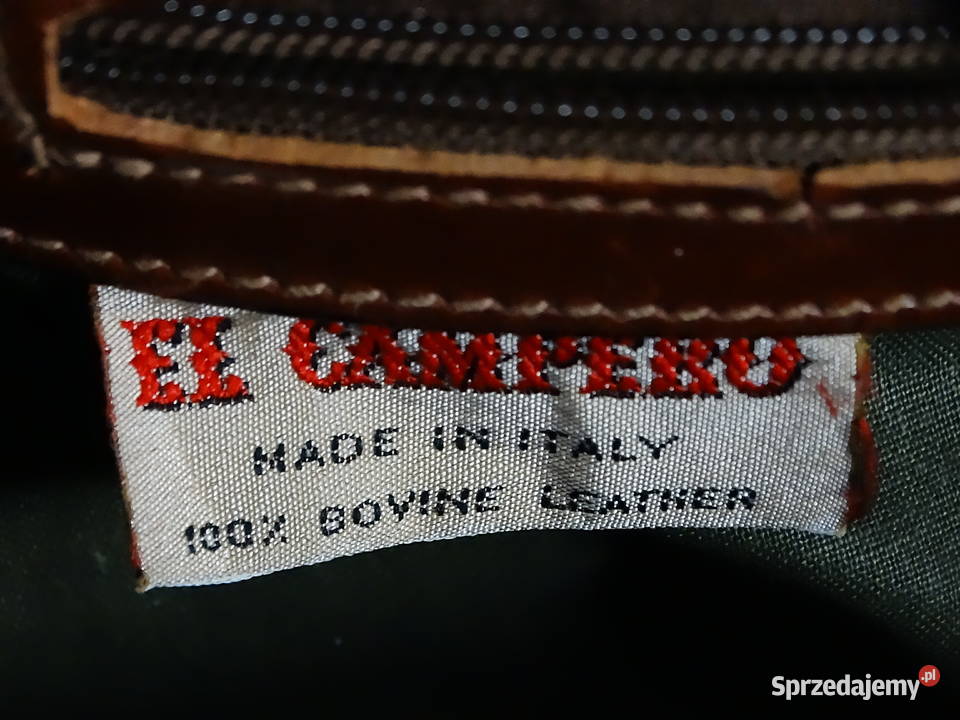 Skórzana torba lekarska Vintage EL CAMPERO Made Biłgoraj