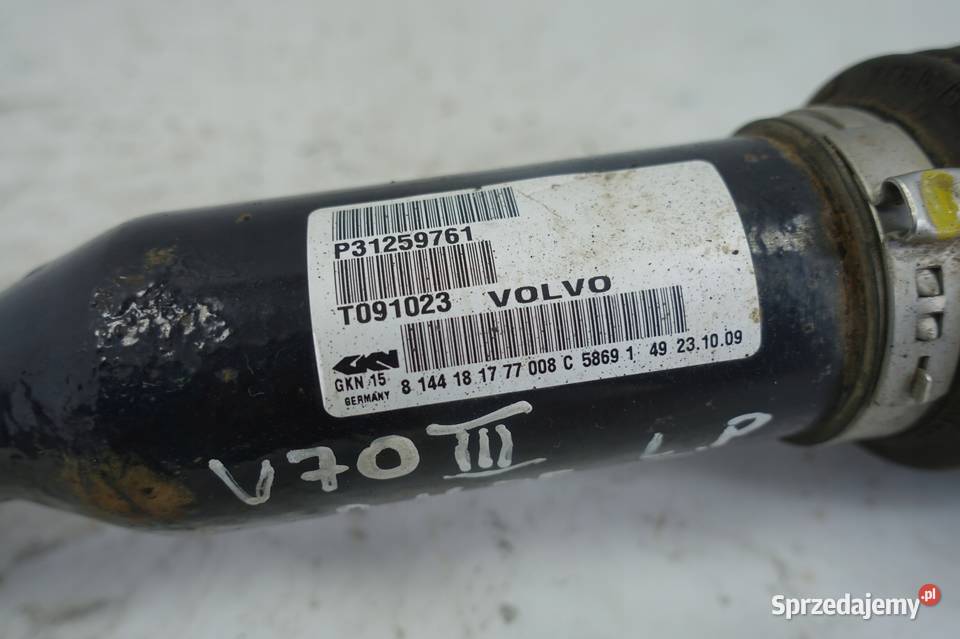 Volvo XC60 24 D5 KA lewy przód 185 Półosie Chełm