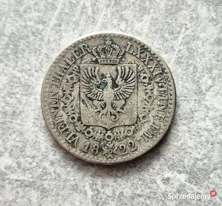 122 NIEMCY srebro 16 Talara 1822 r A Wola Kruszyńska