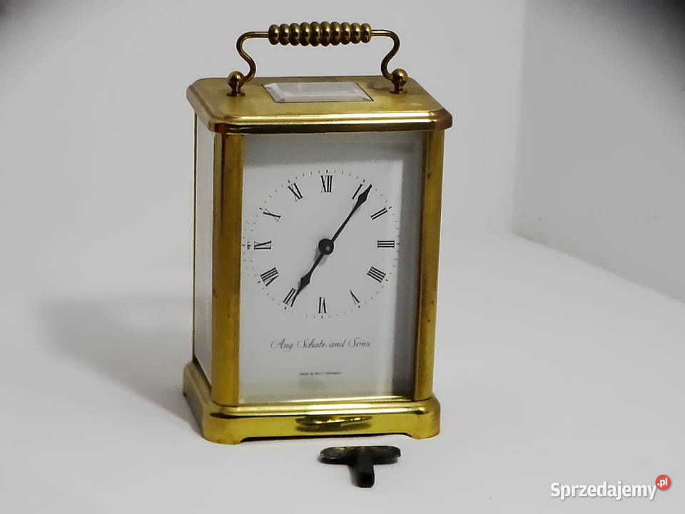 Zegar kominkowy kareciak Aug Schatz Shne Made in Biłgoraj