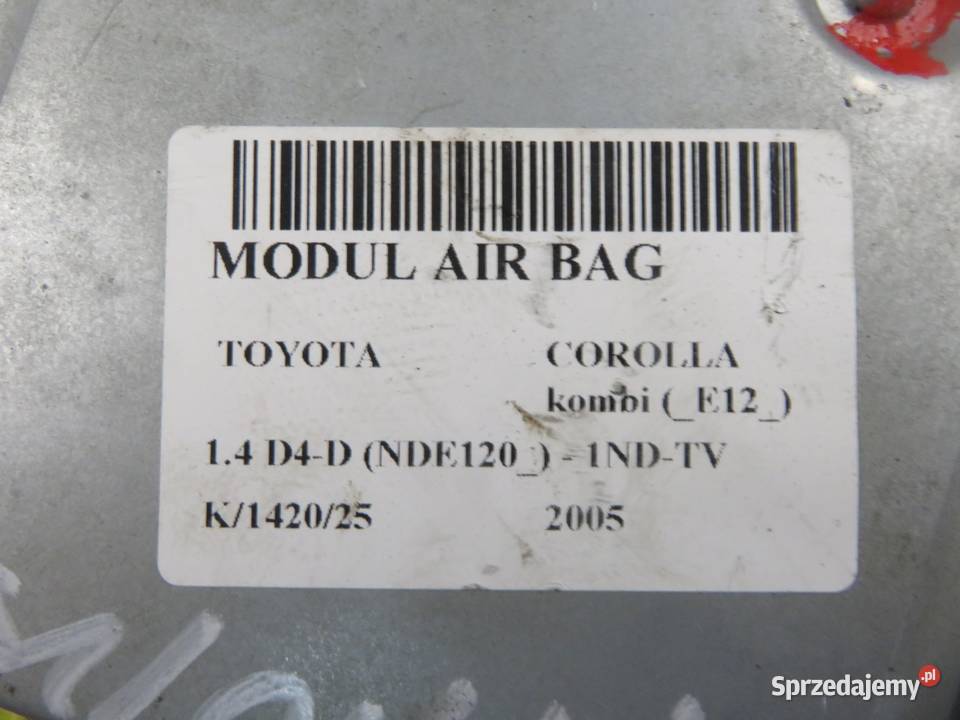 MODUŁ AIRBAG TOYOTA COROLLA E12 8917002400 osobowe