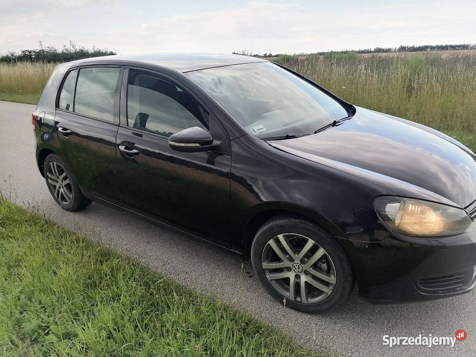 Golf 6 z 2009 sil 16mpi plus lpg czarny met nieuszkodzony świętokrzyskie Jędrzejów