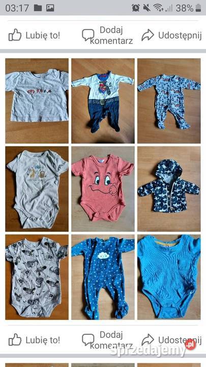 Mega Paka chłopaka rozmiary 5662 aż 72 sztuki Warszawa