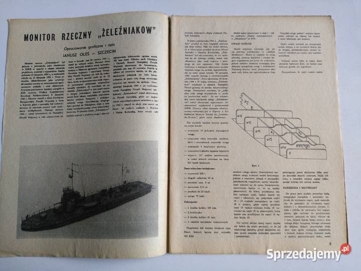 Mały Modelarz 31981 Monitor rzeczny Żeleźniakow Dąbrowa Górnicza
