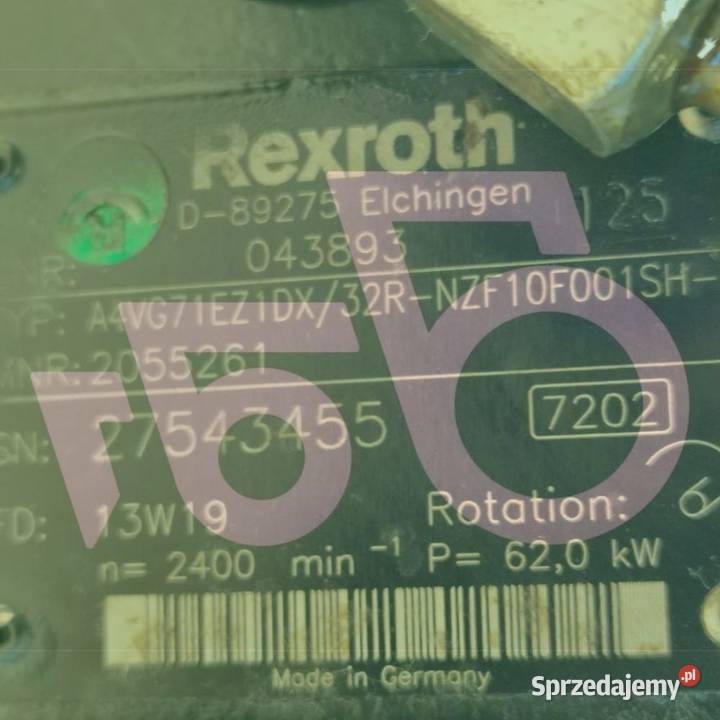 Silnik hydrauliczny Rexroth R902055261 A4VG71 wielkopolskie Wilkowo