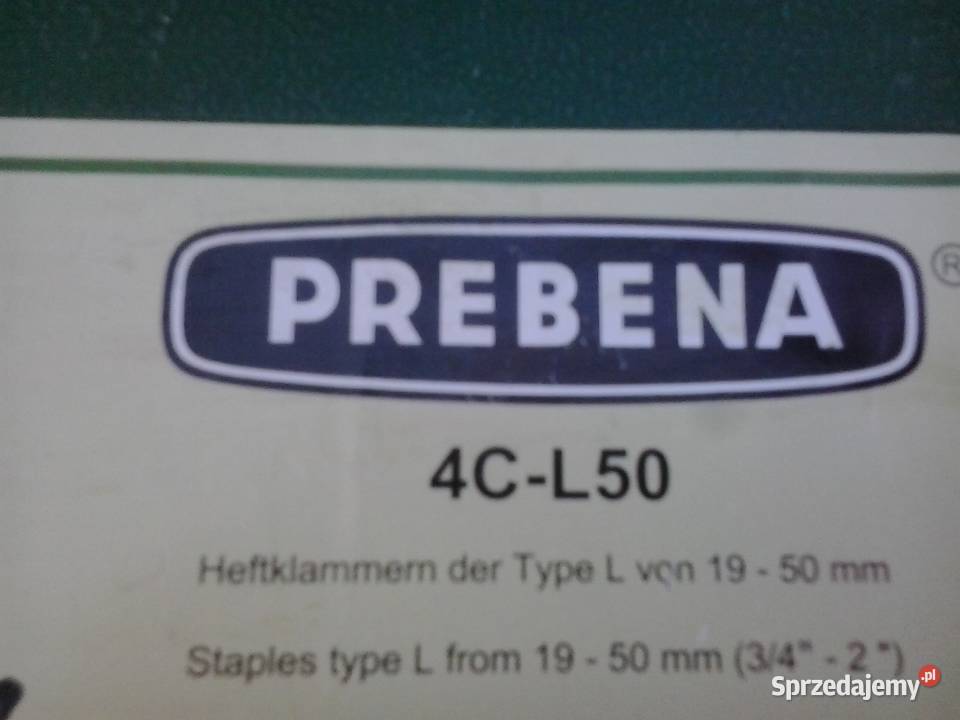 Zszywacz pneumatyczny PREBENA 4CL50 pistolet Zszywacze i zszywki Oborniki
