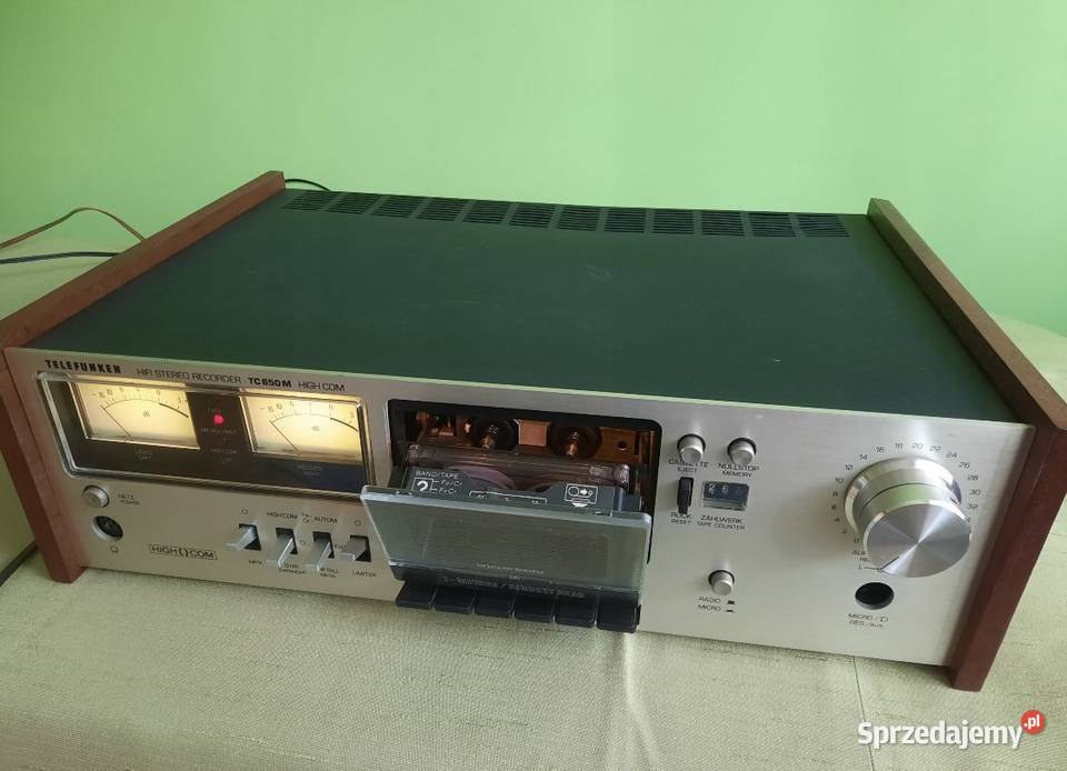 Kolekcjonerski Magnetofon kasetowy Telefunken TC Magnetofony Grudziądz