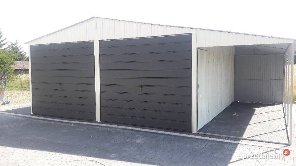 Garaż blaszany dwustanowiskowy 6x6m GrzywStal