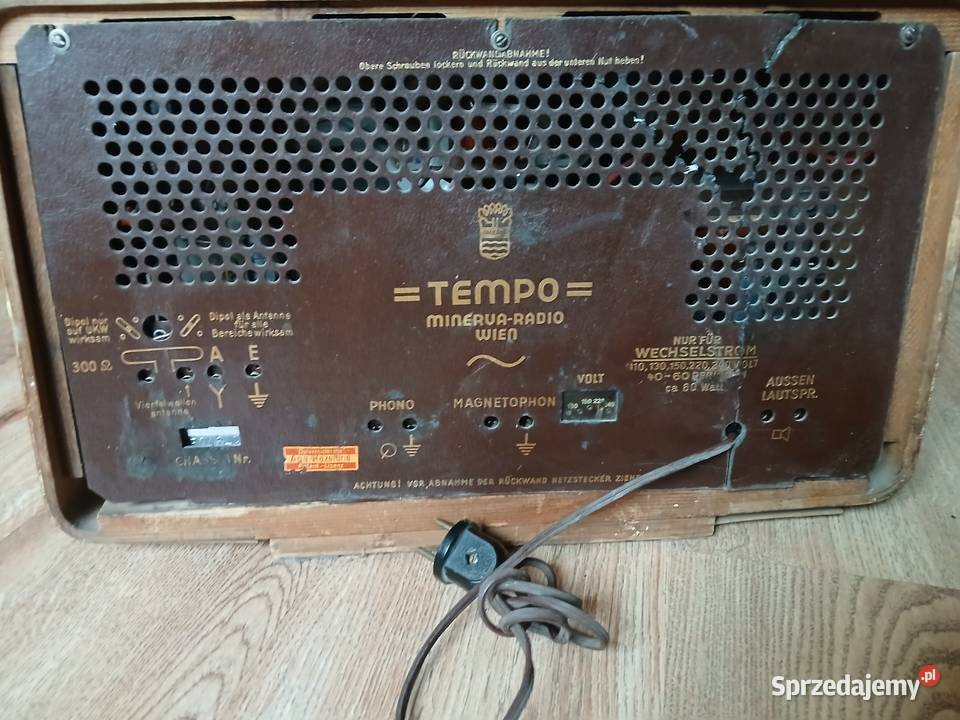 Radio lampowe firmy Minerva Kraków sprzedam