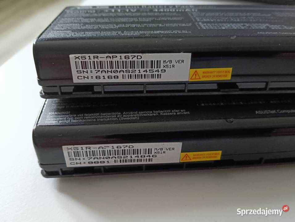 2 akumulatory do laptopa Asus Drążdżewo Nowe