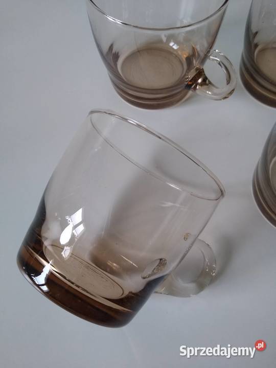 Szklanki Szklaneczki Brązowe z uchwytem Gdańsk