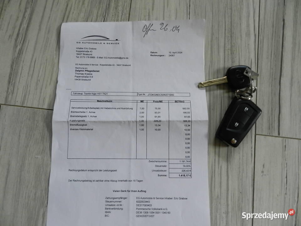 Toyota Aygo II Ekonomiczna niezawodna z immobilizer Puszczykowo