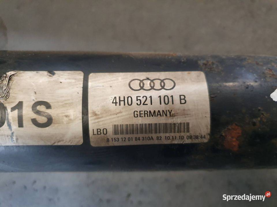 WAŁ NAPĘDOWY AUDI A8 D4 4H0521101B Lipno