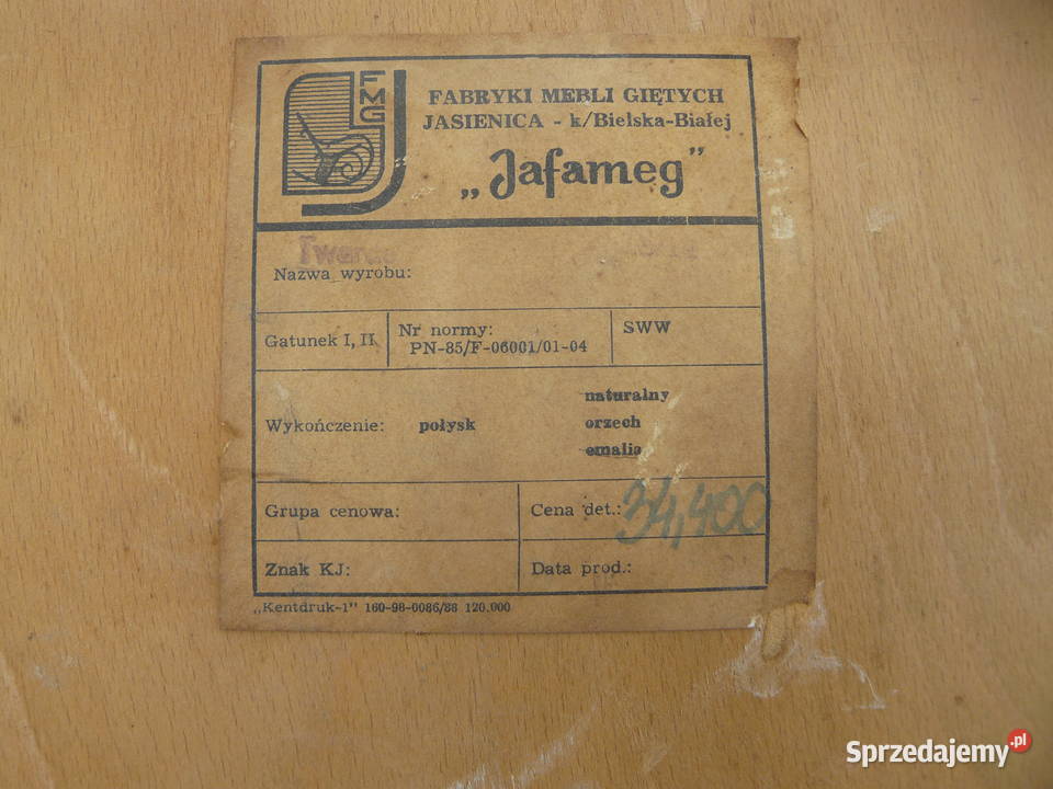 Stare krzesła gięte sygnowane Nowy Sącz sprzedam