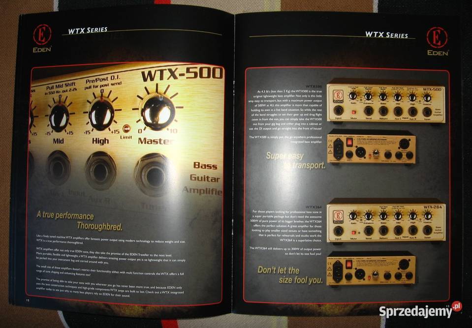 EDEN Bass Amplification catalog two brochures Kępice sprzedam