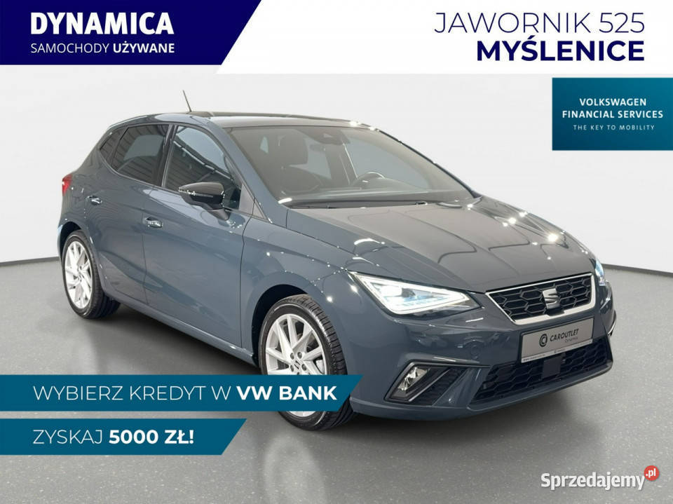 Seat Ibiza VAT 23 FR 10TSI 115 M6 2025 r salon I światła przeciwmgielne małopolskie Myślenice