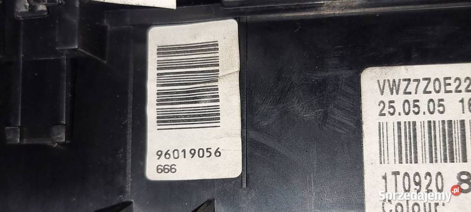 LICZNIK ZEGAR VOLKSWAGEN TOURAN 1T0920862A sprzedam