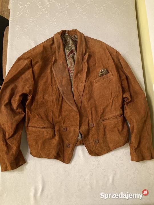 Kurtka Skórzana Męska Marynarka Stylizacja Rozmiar M Kurtki i płaszcze Moda i Styl śląskie
